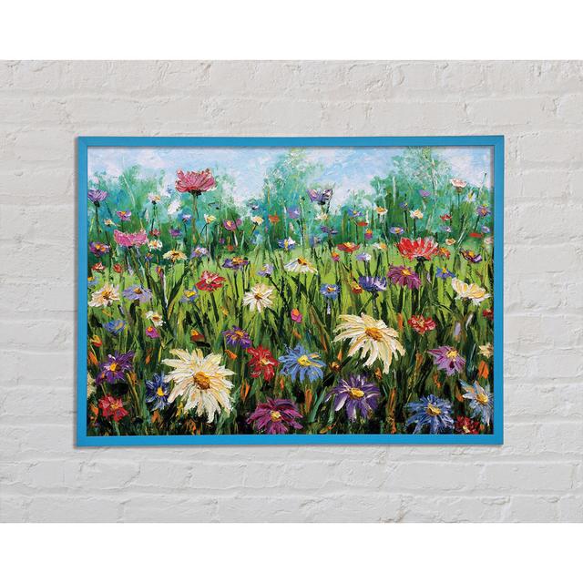 Lovely Spring Flowers Art ClassicLiving Größe: 29,7 cm H x 42 cm B x 2 cm T, Format: Poster mit blauem Rahmen on Productcaster.