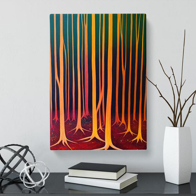 Forest Dabs - Wrapped Canvas Graphic Art Alpen Home Size: 60cm H x 40cm W x 3cm D on Productcaster.