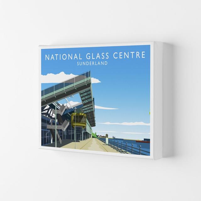 National Glass Centre by Richard O'Neill - Print Corrigan Studio Format: Wrapped Canvas, Size: 21cm H x 29.7cm W x 4cm D on Productcaster.