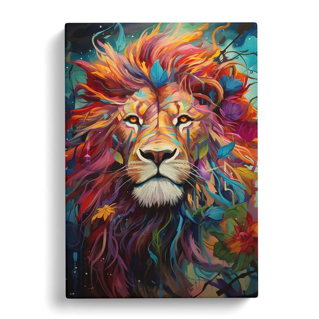 Lion Orphism Art - No Frame Art Prints Latitude Vive Size: 76cm H x 50cm W x 3cm D on Productcaster.