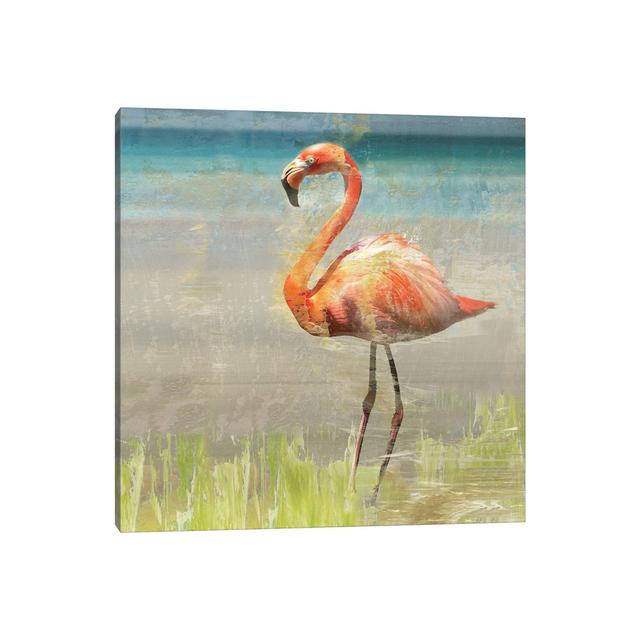 Flamingo Fancy II by Nan - Wrapped Canvas Painting 17 Stories Size: 45.72cm H x 45.72cm W x 1.91cm D on Productcaster.