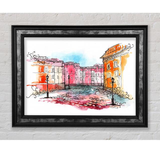 Cobbled Streets 1 Framed Print Bright Star Size: 100cm H x 141.4cm W x 8cm D on Productcaster.