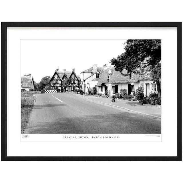 'Great Abington, Linton Road C1955' by Francis Frith - Picture Frame Photograph Print on Paper The Francis Frith Collection Size: 28cm H x 36cm W x 2. on Productcaster.