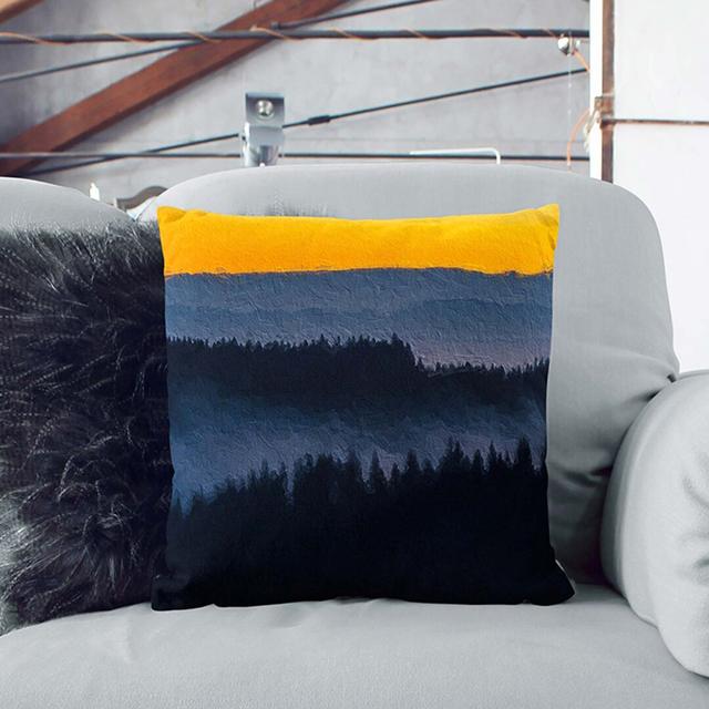 Forest in Bandon Oregon Cushion with Filling East Urban Home Size: 40cm H x 40cm W x 15cm D, Backing Colour: Stone on Productcaster.