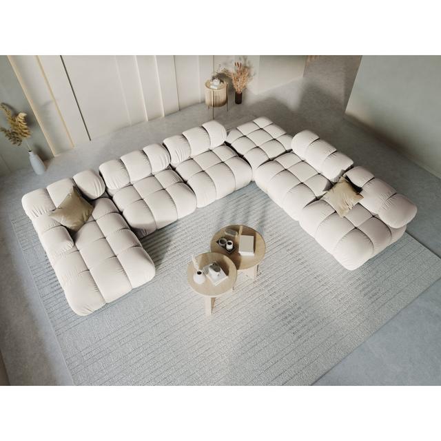 Luxus-Modularsofa Lumin Perspections Polsterfarbe: Helles Beige, Ausrichtung: Rechts ausgerichtet on Productcaster.