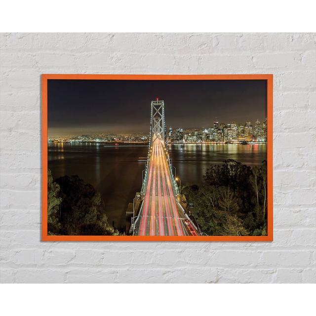 Anitia Golden Gate Bridge Speed Of Light - Print Brayden Studio Size: 42cm H x 59.7cm W x 2cm D on Productcaster.