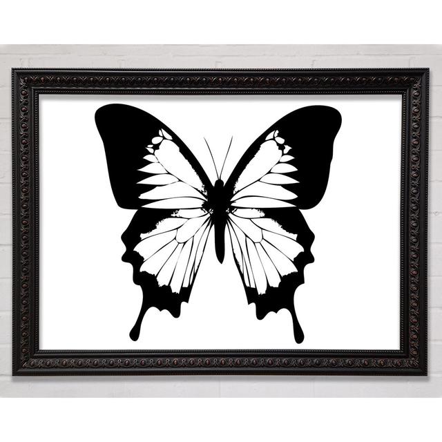 Silver And Silver Butterfly Wings Framed Print Bright Star Size: 42cm H x 59.7cm W on Productcaster.