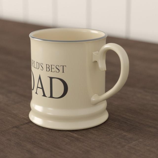 Quips and Quotes "World's Best Dad" Tankard Mug Fairmont and Main Ltd on Productcaster.