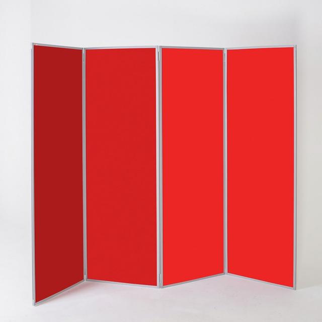 Light Free-Standing Bulletin Board 180cm H x 240cm W Symple Stuff Colour: Alfa Red, Frame Finish: Grey on Productcaster.