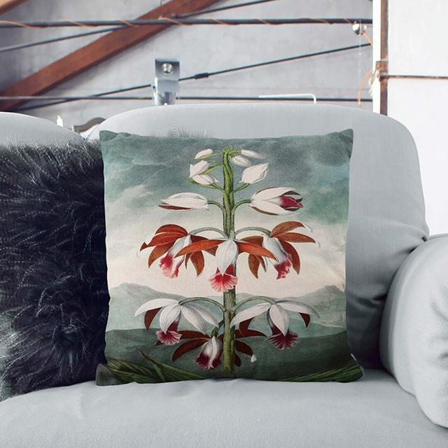 Floral Square Throw Cushion East Urban Home Backing Colour: Stone, Size: 40cm H x 40cm W x 15cm D on Productcaster.