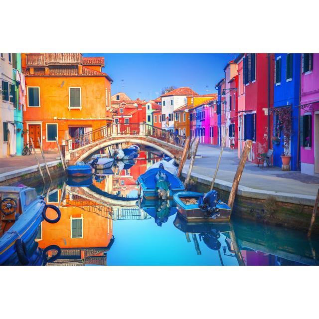 Brearley Burano, Venice Italy by Adisa - Wrapped Canvas Print ClassicLiving Size: 30 cm H x 46 cm W x 3.8 cm D on Productcaster.