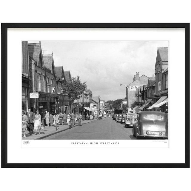 'Prestatyn, High Street C1955' by Francis Frith - Picture Frame Photograph Print on Paper The Francis Frith Collection Size: 60cm H x 80cm W x 2.3cm D on Productcaster.