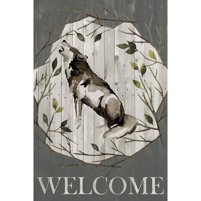 Woodland Welcome II by Grace Popp - Wrapped Canvas Typography Union Rustic Size: 30cm H x 20cm W on Productcaster.