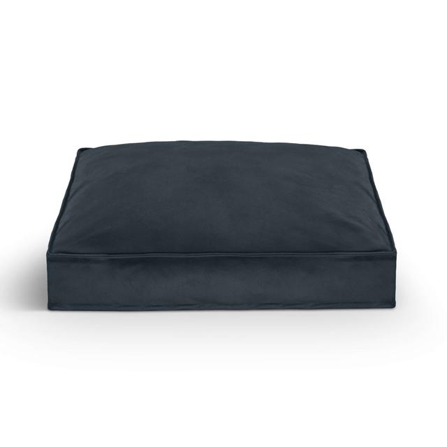 Nairne Polyester Pet Bed Ebern Designs Colour: Navy blue, Size: 20cm H x 90cm W x 78cm D on Productcaster.