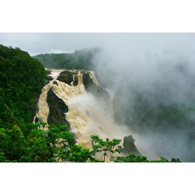 Barron Falls - Wrapped Canvas Photograph Union Rustic Size: 61cm H x 91cm W x 3.8cm D on Productcaster.