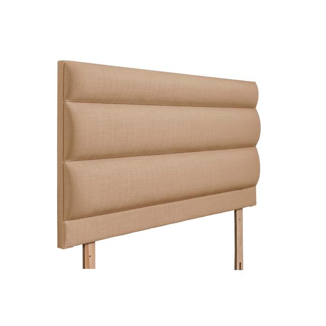 Levine Upholstered Headboard Brambly Cottage Colour: Oatmeal, Size: Kingsize (5') on Productcaster.