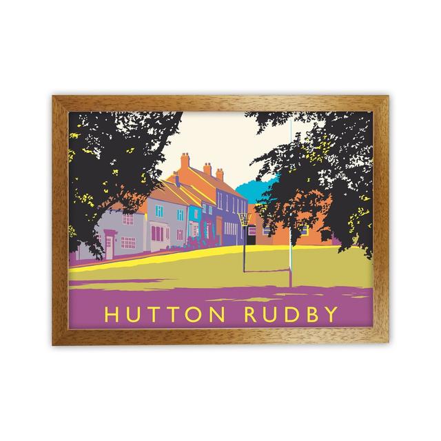 Hutton Rudby by Richard O'Neill - Print Corrigan Studio Format: Brown Framed, Size: 46cm H x 63cm W x 3cm D on Productcaster.