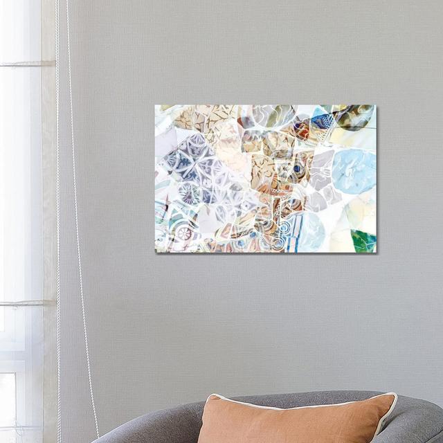 Mosaic Of Barcelona IX by Amini54 - Wrapped Canvas Print ClassicLiving Size: 45.72cm H x 66.04cm W x 3.81cm D on Productcaster.