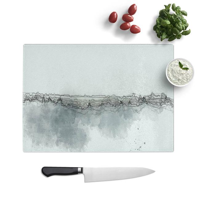 Glass Misty Forest in France in Abstract Chopping Board East Urban Home Size: 39 cm W x 28.5 cm L on Productcaster.