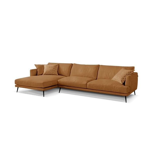 Ecksofa Bond mit Relaxfunktion ScanMod Design Ausrichtung: Links ausgerichtet, Polsterfarbe: Brandy on Productcaster.