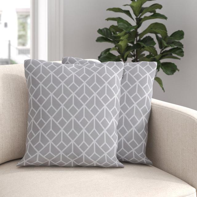 Noell Art Deco Geometric Indoor And Outdoor Cushion 43X43cm (Set of 2) Mercury Row on Productcaster.