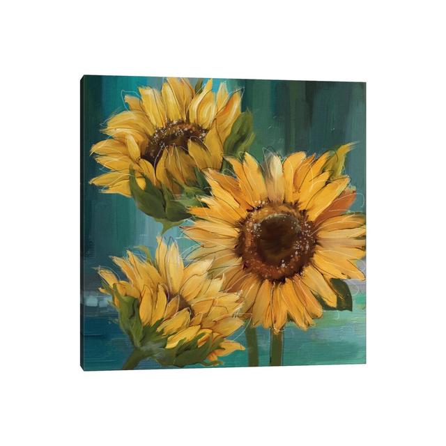 Sunflower I by Ansel Adams - Painting Print on Canvas Brambly Cottage Format: Wrapped Canvas, Size: 45.72cm H x 45.72cm W x 1.91cm D on Productcaster.