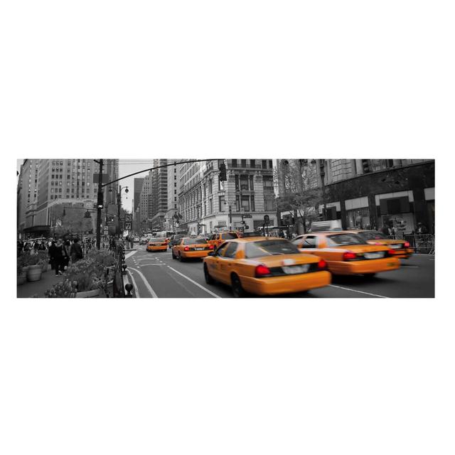 New York, New York! - Wrapped Canvas Photograph Ebern Designs Format: 330g/m³ recycled canvas, Size: 50cm H x 150cm W on Productcaster.