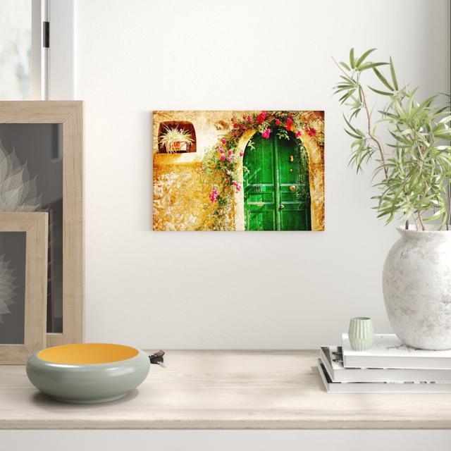 'Picturesque Old House' Graphic Art Print on Canvas East Urban Home Size: 81.3 cm H x 121.9 cm W on Productcaster.