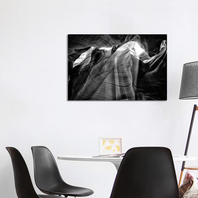 Black Arizona Series - Antelope Canyon Natural Wonder XIII - Wrapped Canvas Photograph Alpen Home Size: 66.04cm H x 101.6cm W x 1.91cm D on Productcaster.