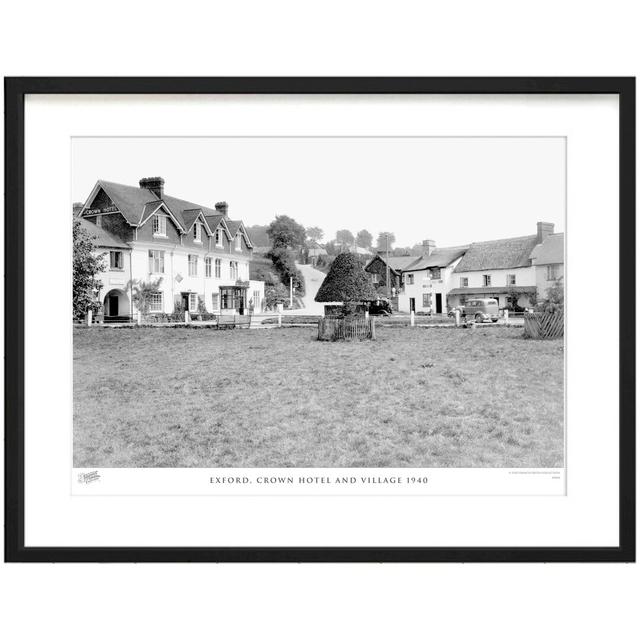 'Exford, Crown Hotel and Village 1940' - Picture Frame Photograph Print on Paper The Francis Frith Collection Size: 60cm H x 80cm W x 2.3cm D on Productcaster.