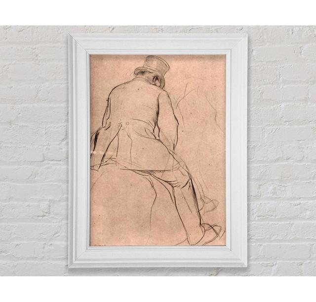 Degas Rider Framed Print Gracie Oaks Size: 118.9cm H x 84.1cm W x 8cm D, Format: White Framed Paper on Productcaster.