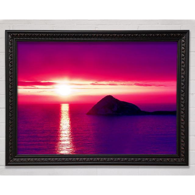 The Sun Across The Ocean Sky Framed Print Bright Star Size: 84.1cm H x 118.9cm W on Productcaster.