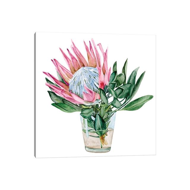 Awaken Protea II by Melissa Wang - Wrapped Canvas Art Prints Pergo Classics Size: 30.48cm H x 30.48cm W x 1.91cm D on Productcaster.