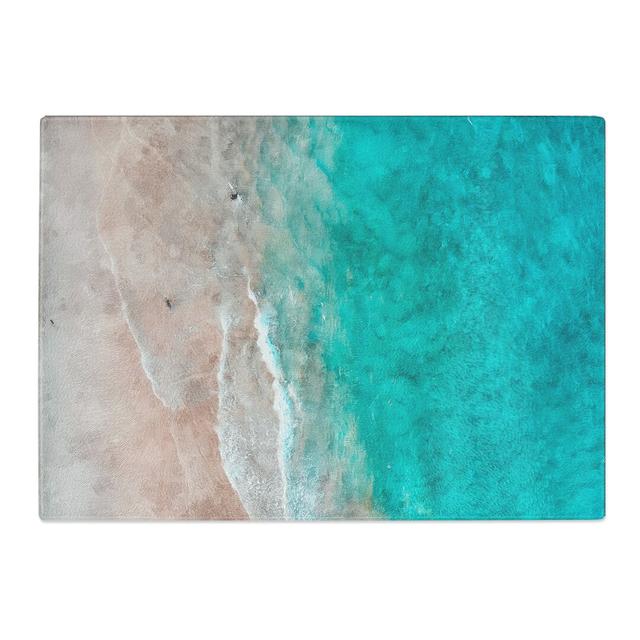 Tempered Glass the Gold Coast Beach in Australia Chopping Board East Urban Home Size: 20 cm x 28.5 cm on Productcaster.