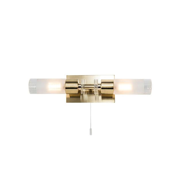 Ramani 2 - Light Dimmable Satin Brass Armed Sconce Fairmont Park on Productcaster.