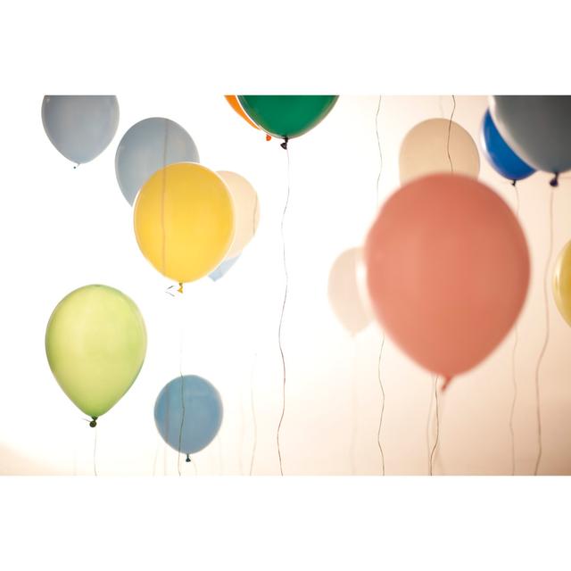 Multicoloured Balloons Floating by Marconofri - Print Metro Lane Size: 81cm H x 122cm W on Productcaster.