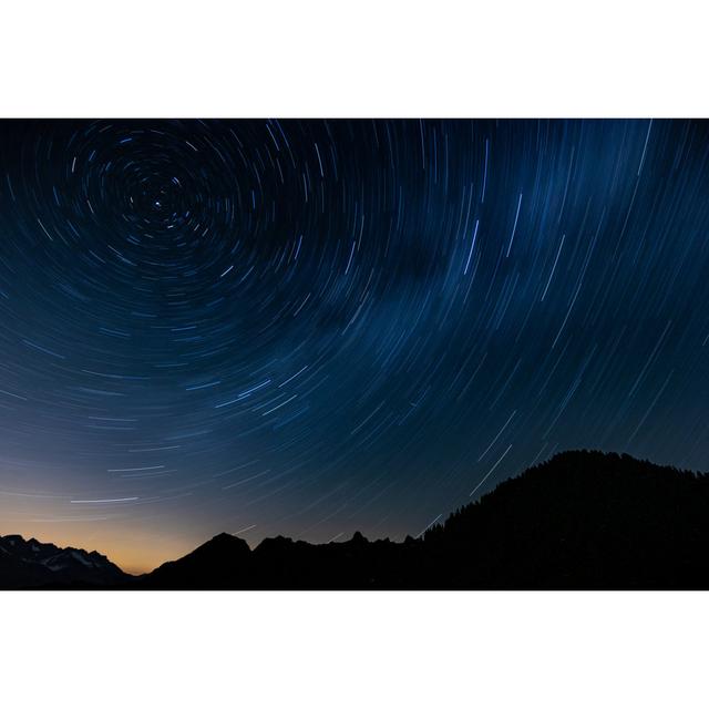 Naponee Star Trail - Wrapped Canvas Photograph Metro Lane Size: 30cm H x 46cm W x 3.8cm D on Productcaster.