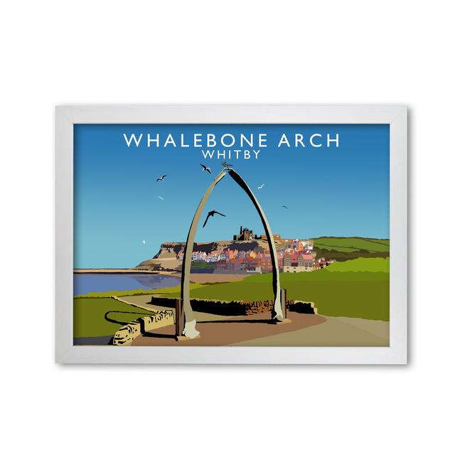 Whalebone Arch Whitby - Picture Frame Graphic Art Print on Paper 17 Stories Frame Options: White, Size: 297 cm H x 42 cm W x 3 cm D on Productcaster.