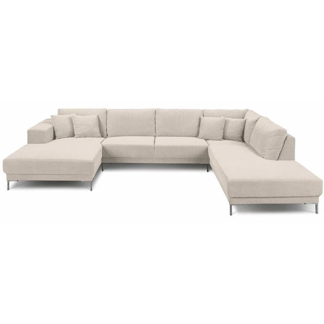 Ecksofa Baucom Perspections Ausrichtung: Rechts ausgerichtet, Polsterfarbe: Creme, Feuerfest: nein on Productcaster.