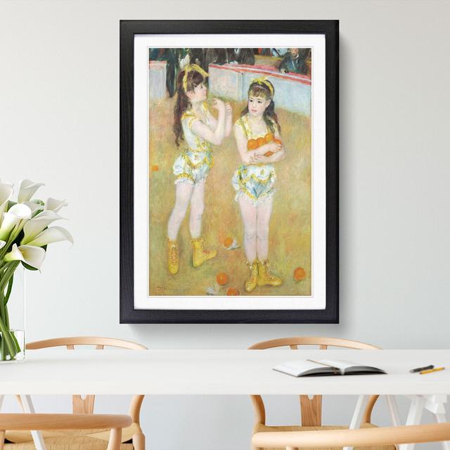 Acrobats at the Cirque Fernando by Pierre-Auguste Renoir - Picture Frame Painting East Urban Home Frame Option: Black Framed, Size: 65cm H x 48cm W x on Productcaster.