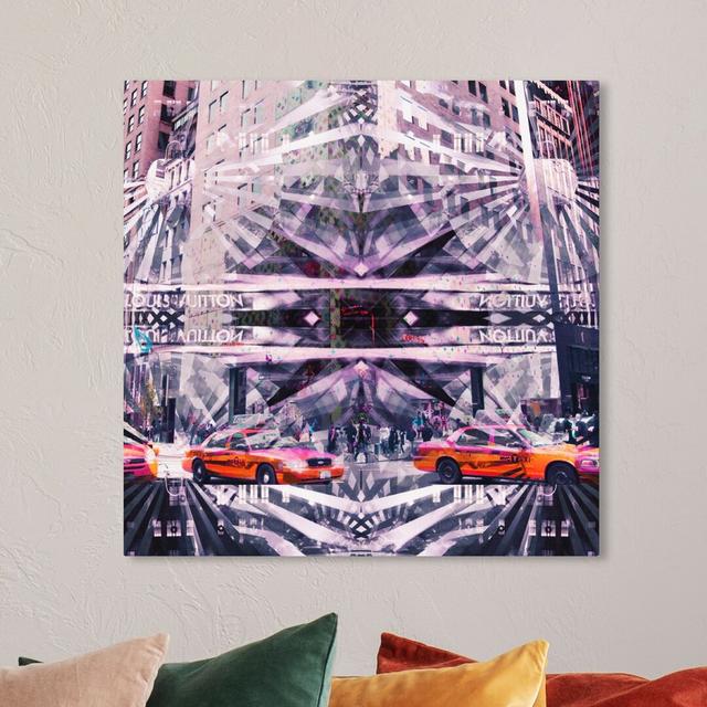 'Get Me a Cab' Graphic Art on Wrapped Canvas East Urban Home Size: 76.2 cm H x 76.2 cm W x 3.8 cm D on Productcaster.