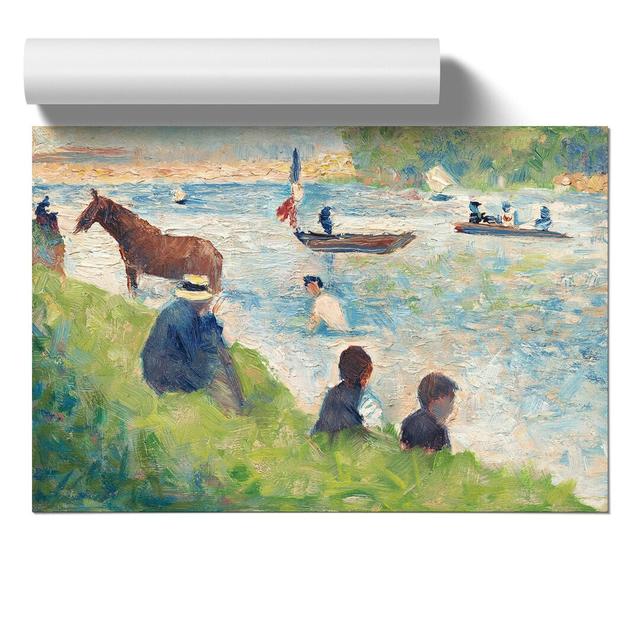 Study of Bathers Vol.1 by Georges Seurat - Unframed Painting East Urban Home Size: 42cm H x 59cm W x 0.1cm D on Productcaster.