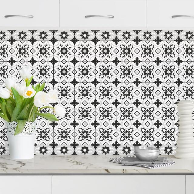 Cottingham 150cm PVC Tile Latitude Vive Colour: Black/White on Productcaster.