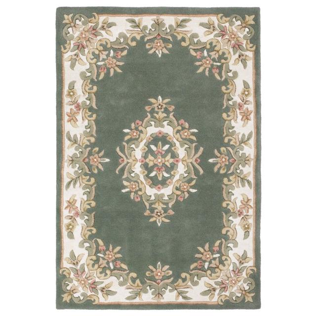 Hounslow Handmade Tufted Wool Green Rug World Menagerie Rug Size: Rectangle 80 x 150cm on Productcaster.