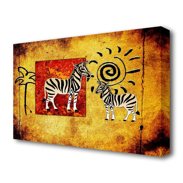 'African Tribal Art 22' - Wrapped Canvas Graphic Art Print East Urban Home Size: 50.8 cm H x 81.3 cm W on Productcaster.