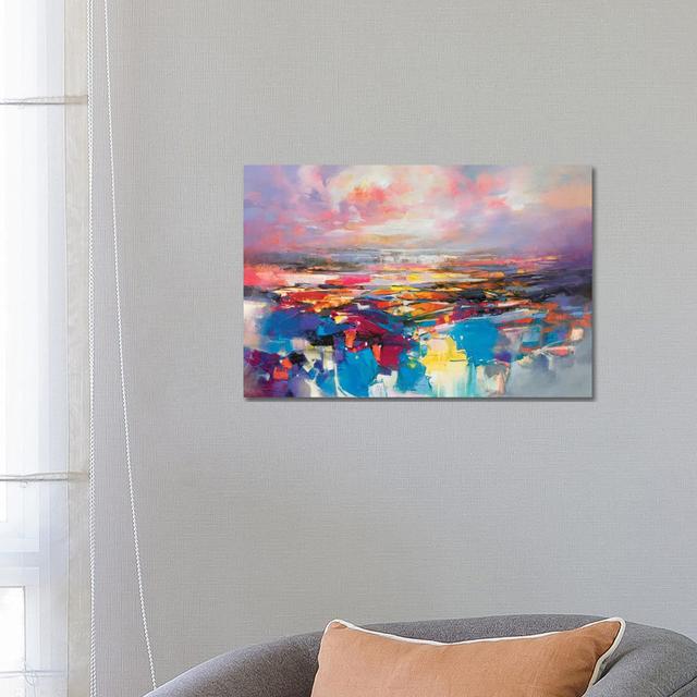 Quantum Gravity by Scott Naismith - Painting on Canvas 17 Stories Format: Wrapped Canvas, Size: 45.72cm H x 66.04cm W x 1.91cm D on Productcaster.