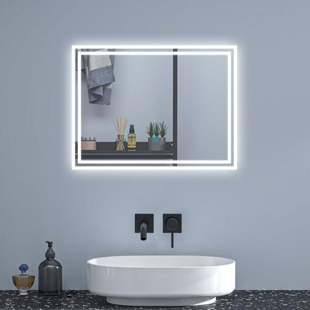 Breayna Rectangle Wall Mirror Metro Lane on Productcaster.