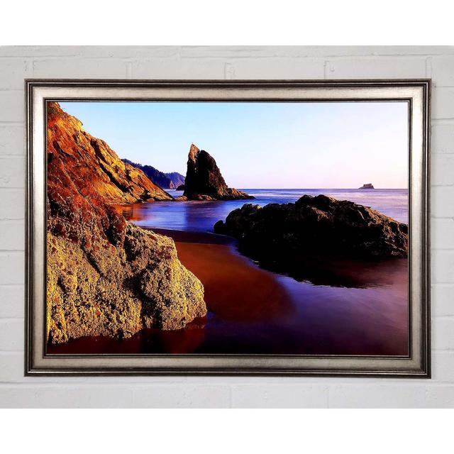 Ocean Rocks - Single Picture Frame Art Prints Highland Dunes Size: 84.1cm H x 118.9cm W x 1.5cm D on Productcaster.