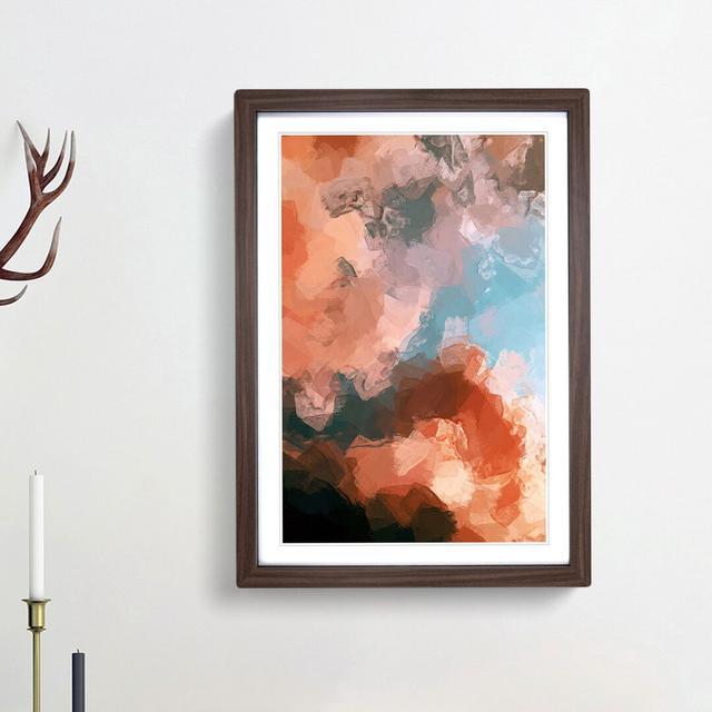 Clouds in Bloom in Abstract - Picture Frame Graphic Art Print East Urban Home Frame Option: Walnut Framed, Size: 48cm H x 36cm W x 2cm D on Productcaster.