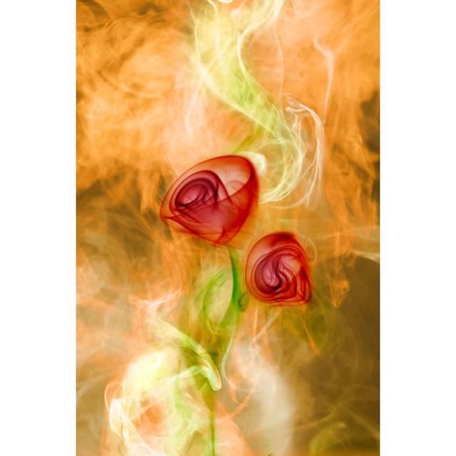 Smoke Flowers - Druck Marlow Home Co. Größe: 75cm H x 50cm B x 1,8cm T on Productcaster.